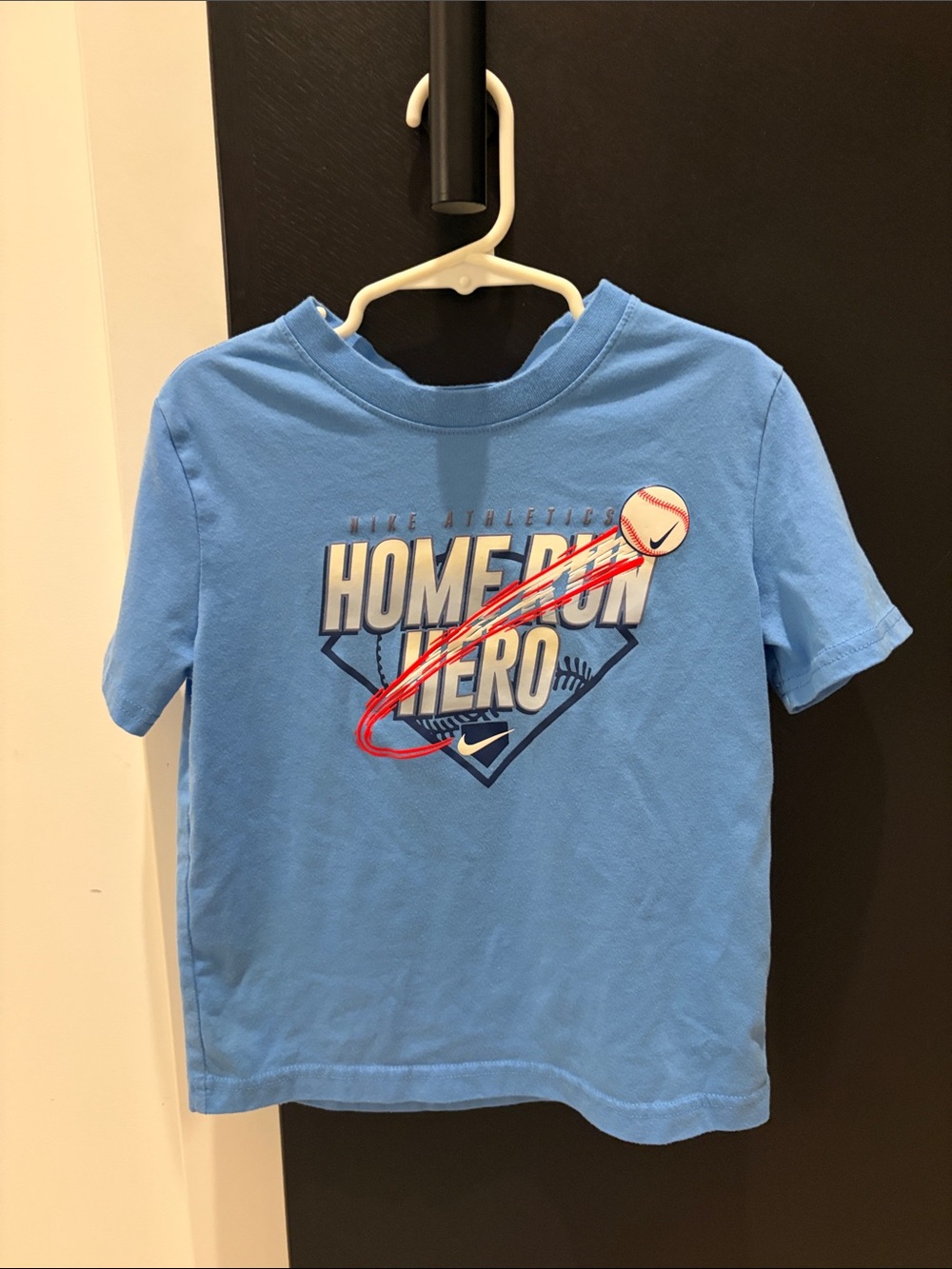 Nike Light Blue 'Home Run Hero' Graphic Tee